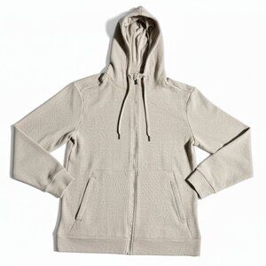 R.O.W. (Right of Way) Men's Full-Zip Textured Hooded Jacket Tan Medium NEW